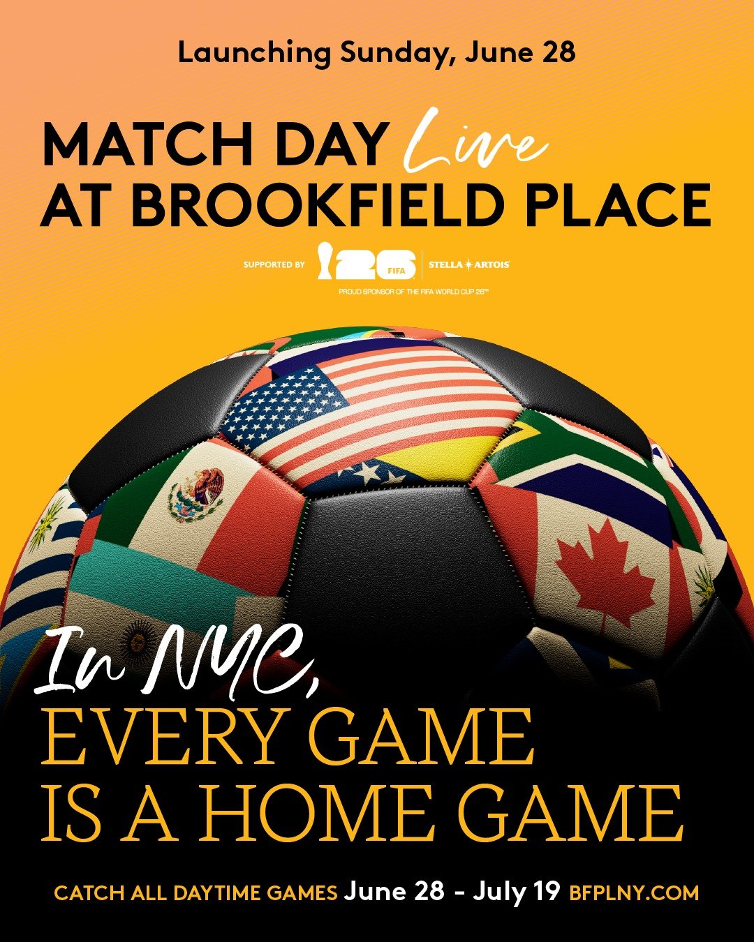 WHATWE WANT× Geek Field _ GOALSTAND MATCH DAY LIVE AT BROOKFIELD PLACE, NYC — Average Socialite